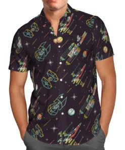 Star Wars Retro Fighters Hawaiian Shirt